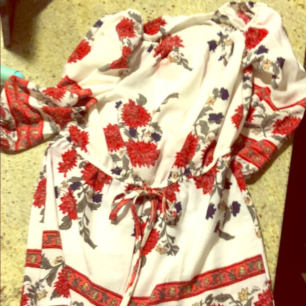 Never before worn floral romper